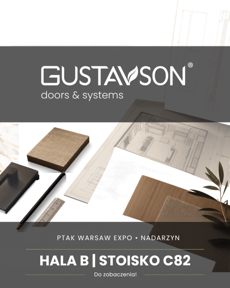 Gustavson na targach Warsaw Home & Contract 2026 – poznaj nasze systemy drzwiowe
